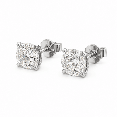 Billie - 1 Carat Lab Grown Diamond Stud Earrings.