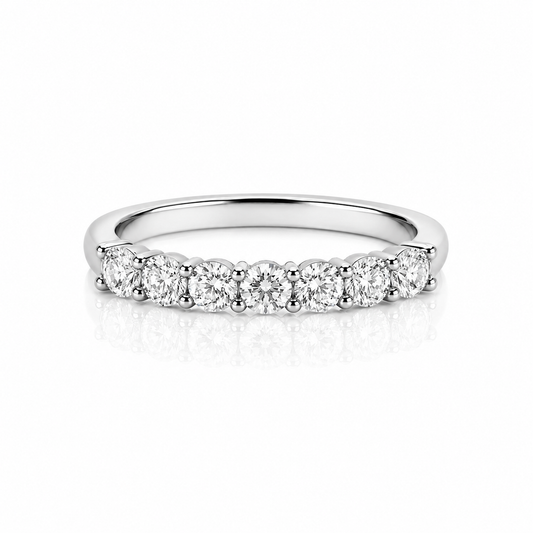 1 Carat Seven-Stone Round Anniversary Band
