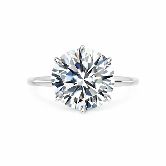 10 Carat Lab Grown Solitaire Engagement Ring
