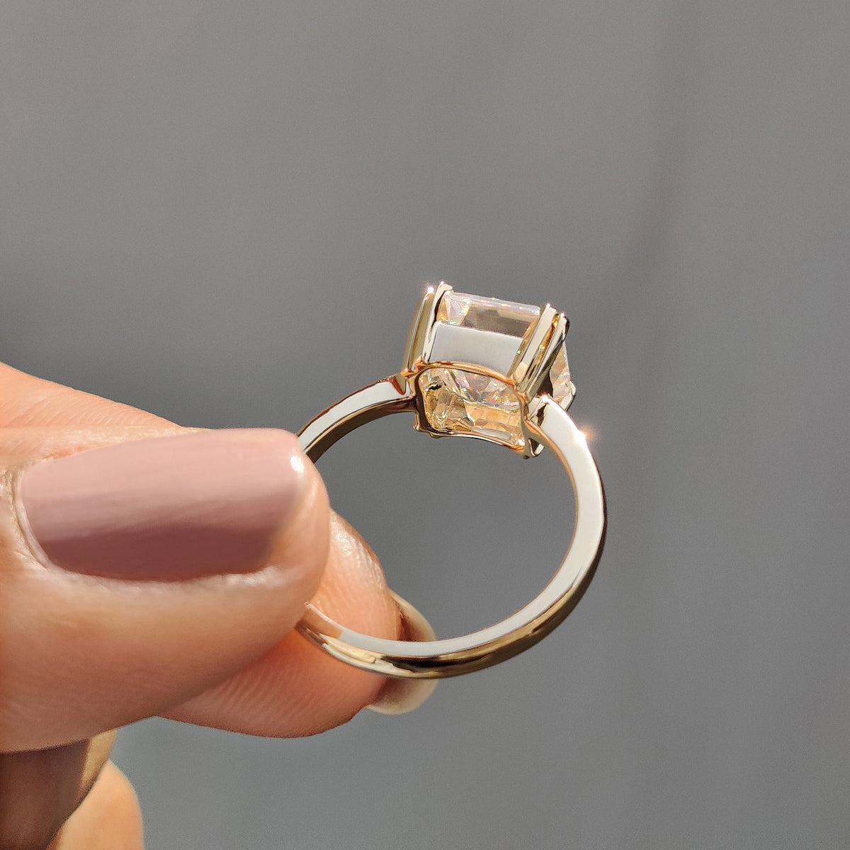 Genevieve Dawn - Solitaire Asscher Cut Engagement Ring