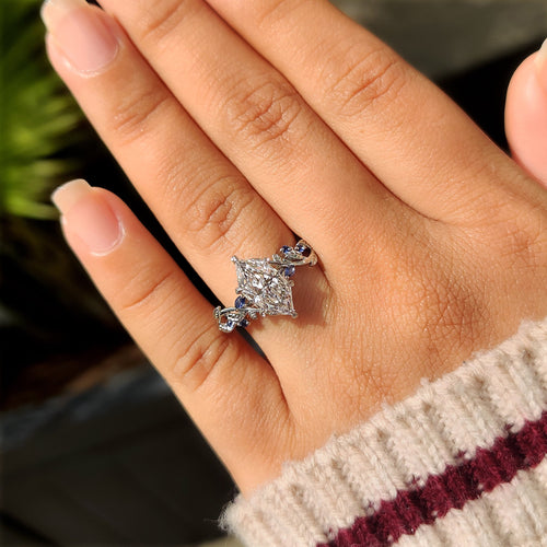 Elodie Hope - Dutch Marquise Diamond Ring in Cluster Setting
