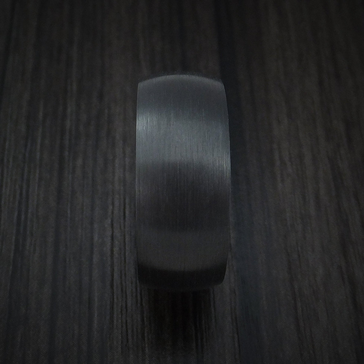 Legacy XII - Black Zirconium and Ziricote Hardwood Sleeve Men's Wedding Ring - view 3 - Nura Lab