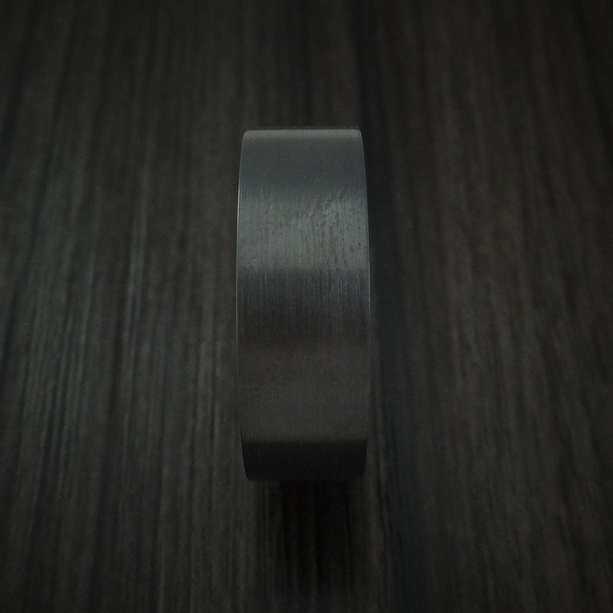 Monarch XII - Black Zirconium and Hardwood Sleeve Men's Wedding Ring - view 3 - Nura Lab
