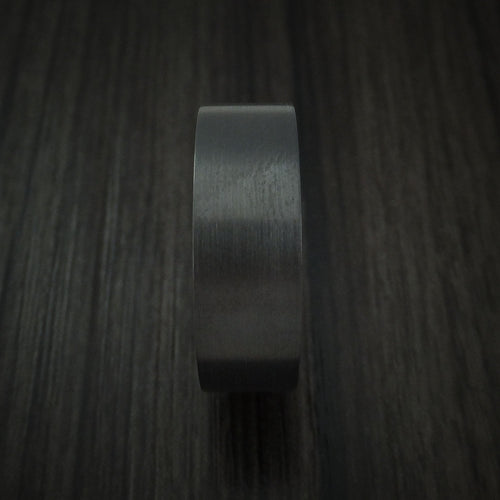 Monarch XII - Black Zirconium and Hardwood Sleeve Men's Wedding Ring - view 3 - Nura Lab