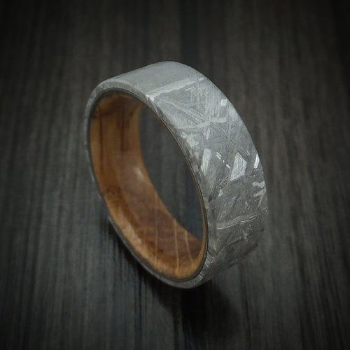 Outrider XII - Gibeon Meteorite and Wood Sleeve Men's Wedding Ring - Nura Lab
