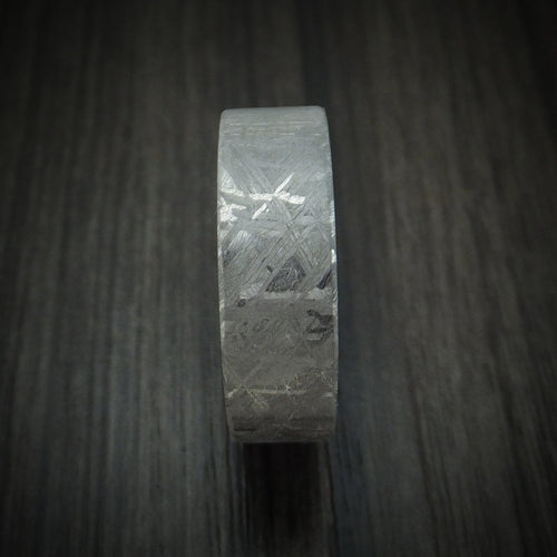 Outrider XII - Gibeon Meteorite and Wood Sleeve Men's Wedding Ring - view 3 - Nura Lab