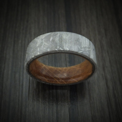 Outrider XII - Gibeon Meteorite and Wood Sleeve Men's Wedding Ring - view 2 - Nura Lab