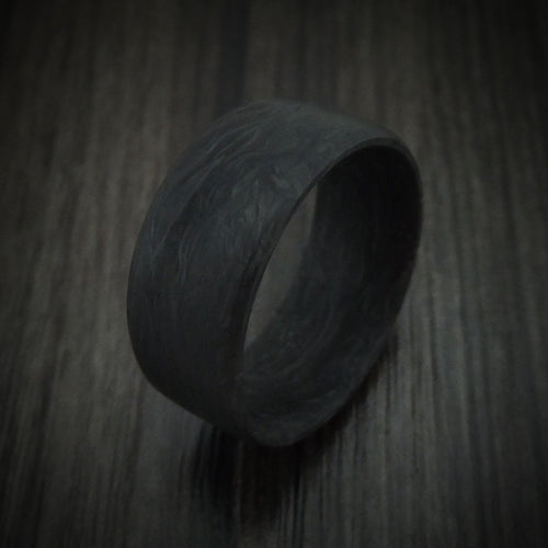 King James XIV - Solid Forged Carbon Fiber Men's Wedding Ring Band - view 4 - Nura Lab