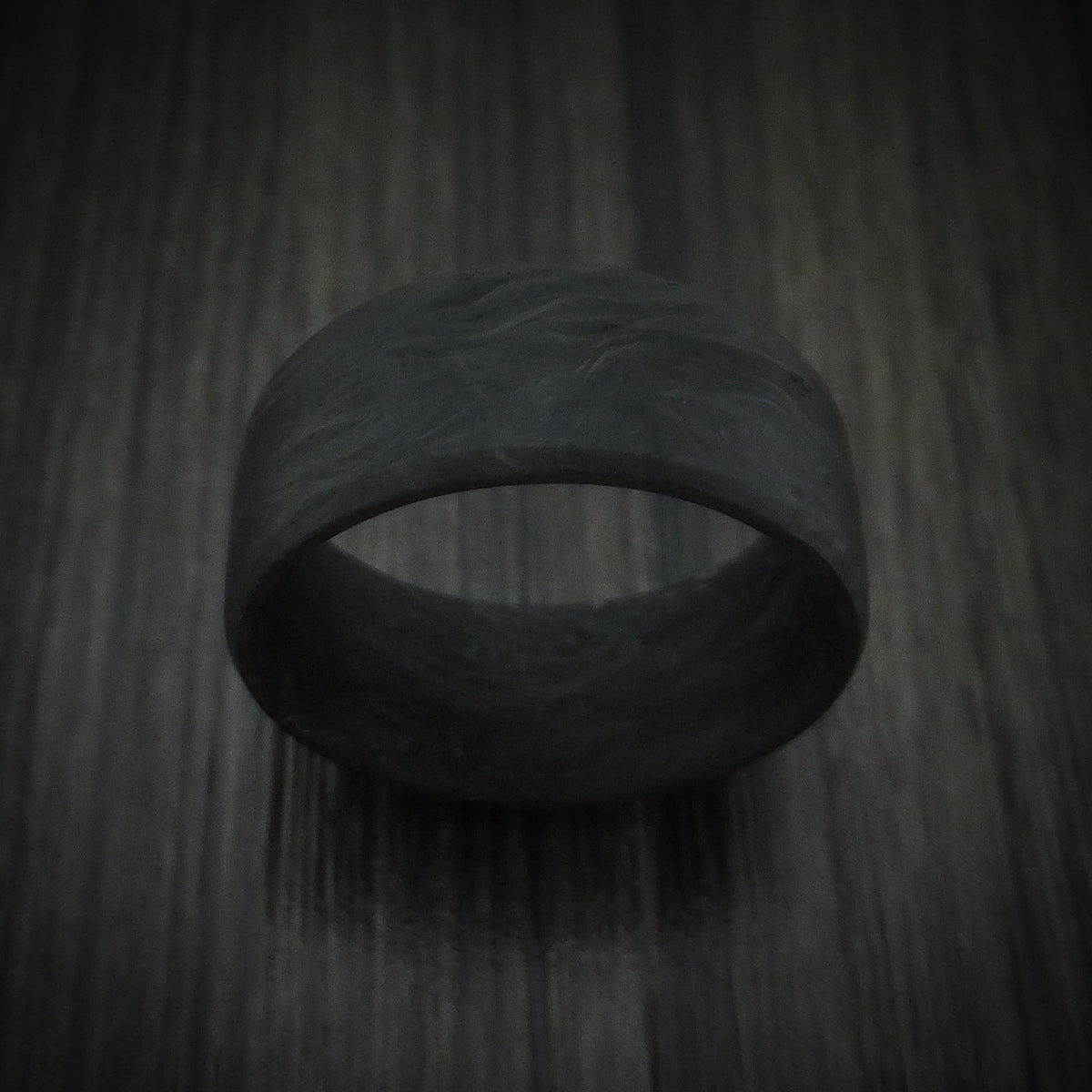 King James XIV - Solid Forged Carbon Fiber Men's Wedding Ring Band - view 2 - Nura Lab