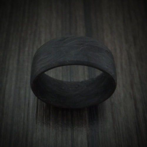 King James XIV - Solid Forged Carbon Fiber Men's Wedding Ring Band - view 2 - Nura Lab