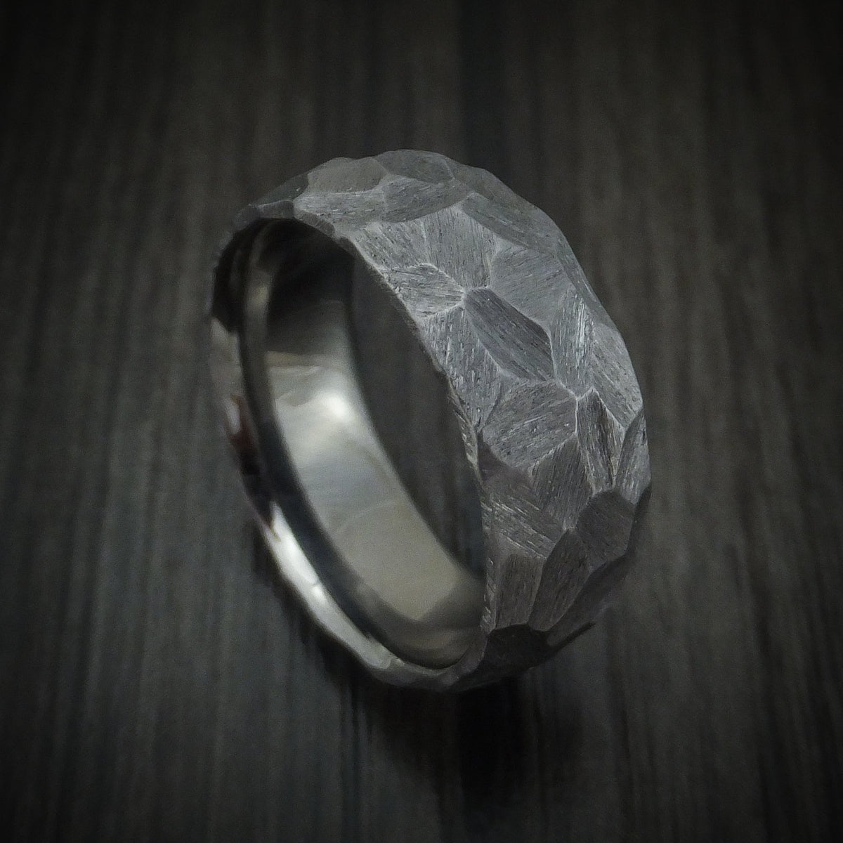 Resolute XIII - Rock Hammered Tantalum Men's Wedding Ring - Nura Lab
