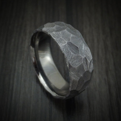 Resolute XIII - Rock Hammered Tantalum Men's Wedding Ring - Nura Lab