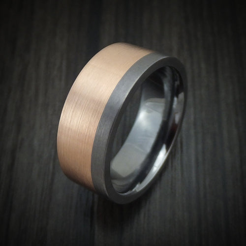 Legacy XIII - Tantalum and 14K Gold Men's Wedding Ring Band - view 4 - Nura Lab