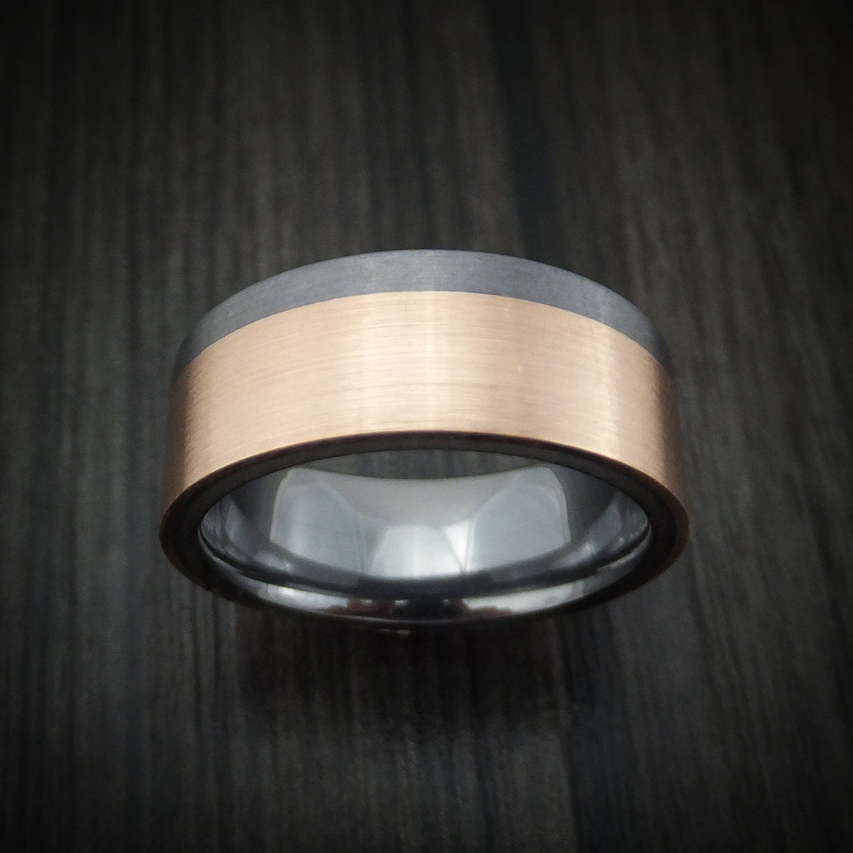 Legacy XIII - Tantalum and 14K Gold Men's Wedding Ring Band - view 2 - Nura Lab