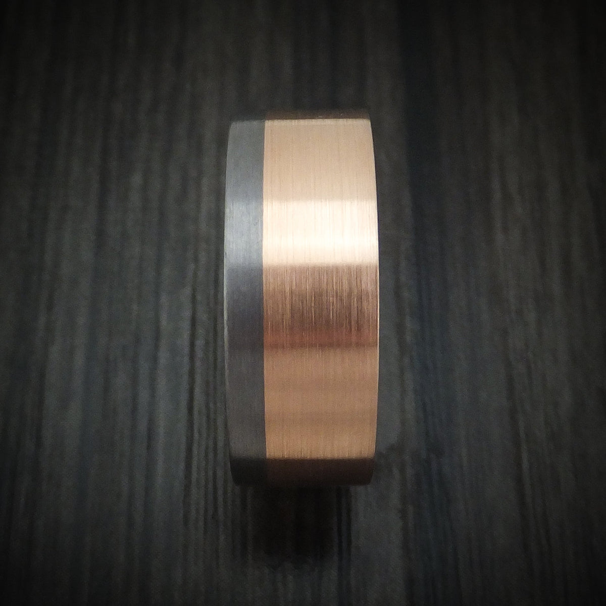 Legacy XIII - Tantalum and 14K Gold Men's Wedding Ring Band - view 3 - Nura Lab