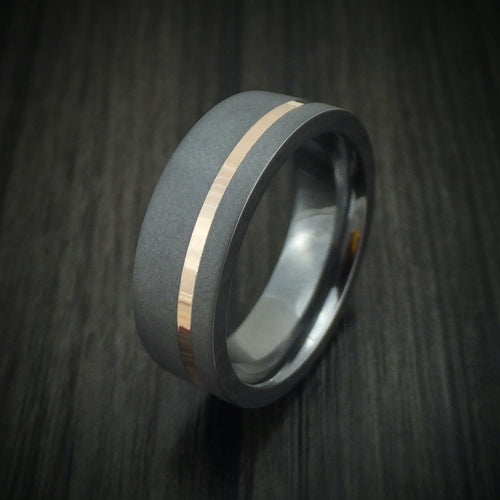 Stronghold XIII - Tantalum and 14K Gold Men's Wedding Ring - view 4 - Nura Lab