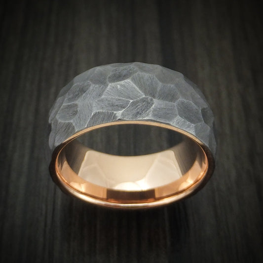 Voyager XIII - Tantalum and 14K Gold Men's Wedding Ring Band - view 2 - Nura Lab