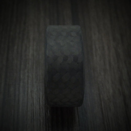 Hector XIV - Carbon Fiber And Sparkle Sleeve Men's Wedding Ring - view 3 - Nura Lab