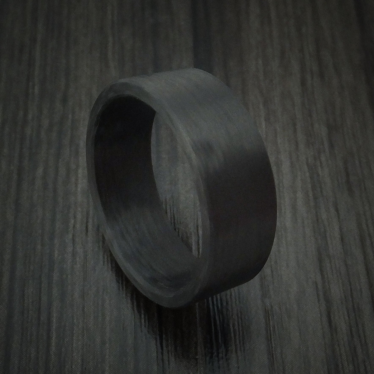 Blackstone XIV - Solid Carbon Fiber Men's Wedding Ring Pattern Band - Nura Lab