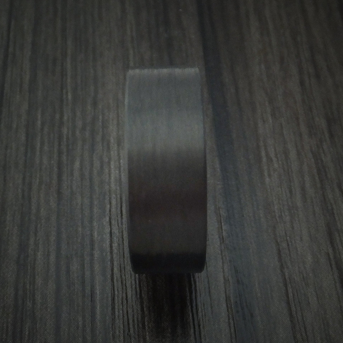 Blackstone XIV - Solid Carbon Fiber Men's Wedding Ring Pattern Band - view 3 - Nura Lab