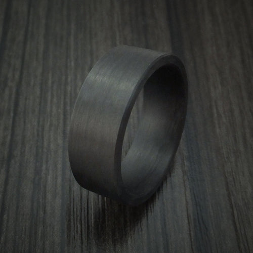 Blackstone XIV - Solid Carbon Fiber Men's Wedding Ring Pattern Band - view 4 - Nura Lab