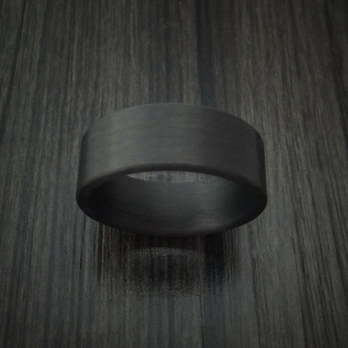 Blackstone XIV - Solid Carbon Fiber Men's Wedding Ring Pattern Band - view 2 - Nura Lab