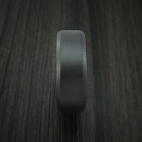 Baron XII - Black Zirconium and Indigo Wood Hard Wood Sleeve Men's Wedding Ring - view 3 - Nura Lab