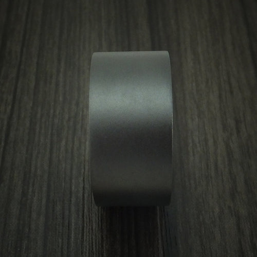 Valorant XII - Black Zirconium and Walnut Wood Sleeve Men's Wedding Ring - view 3 - Nura Lab