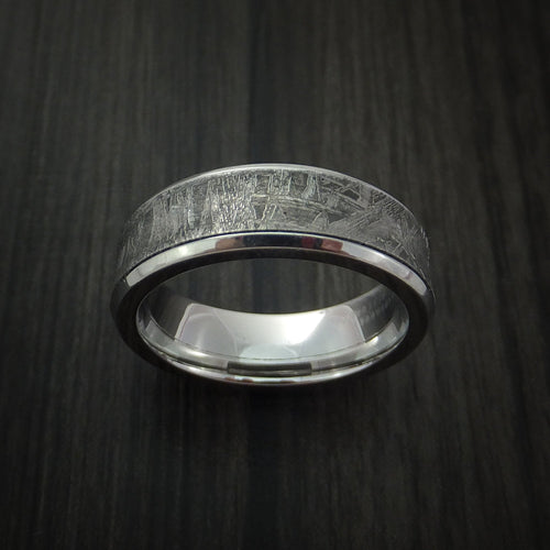 Hunter XVII - Inconel and Gibeon Meteorite Men's Wedding Ring - view 2 - Nura Lab