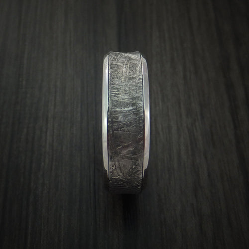 Hunter XVII - Inconel and Gibeon Meteorite Men's Wedding Ring - view 3 - Nura Lab