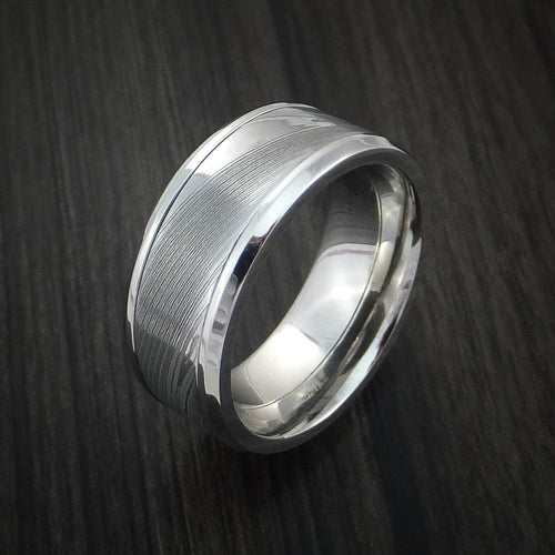 Onyx XI - Damascus Steel in Inconel Wedding Men's Wedding Ring - view 3 - Nura Lab