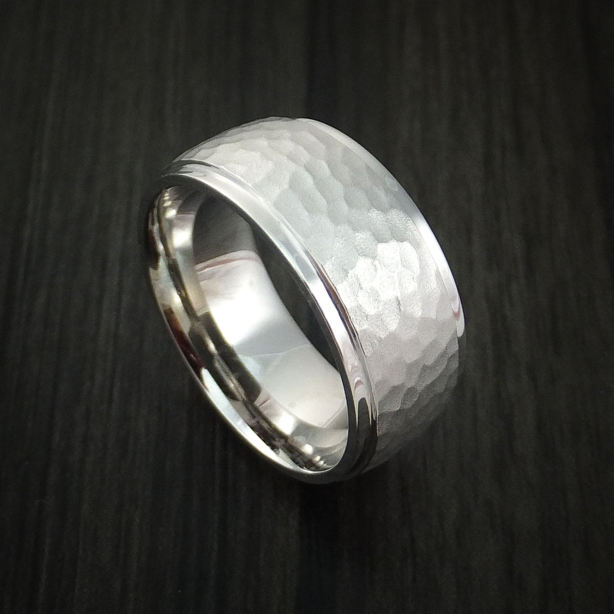 Spartan XVIII - Inconel Hammered Men's Wedding Ring - Nura Lab