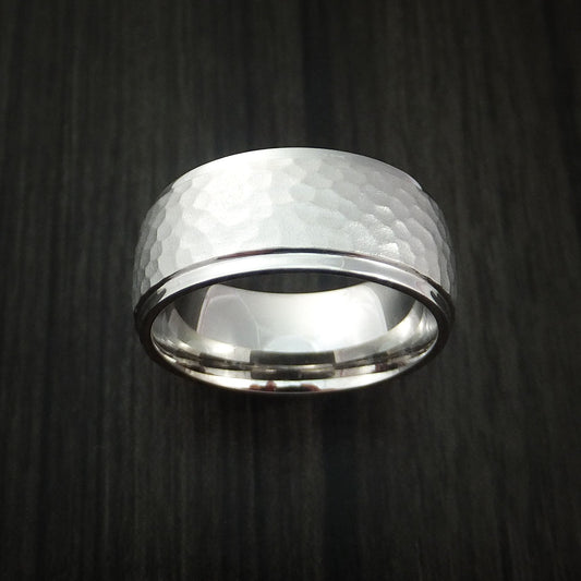 Spartan XVIII - Inconel Hammered Men's Wedding Ring - view 2 - Nura Lab