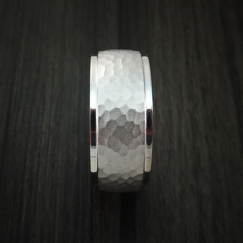 Spartan XVIII - Inconel Hammered Men's Wedding Ring - view 3 - Nura Lab