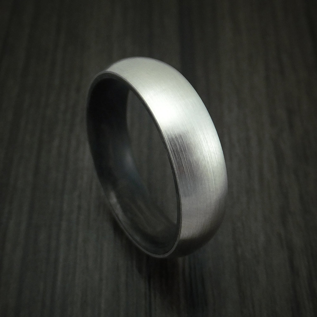 Aoraki XIV - Inconel with Solid Forged Carbon Fiber Sleeve Wedding Ring - Nura Lab