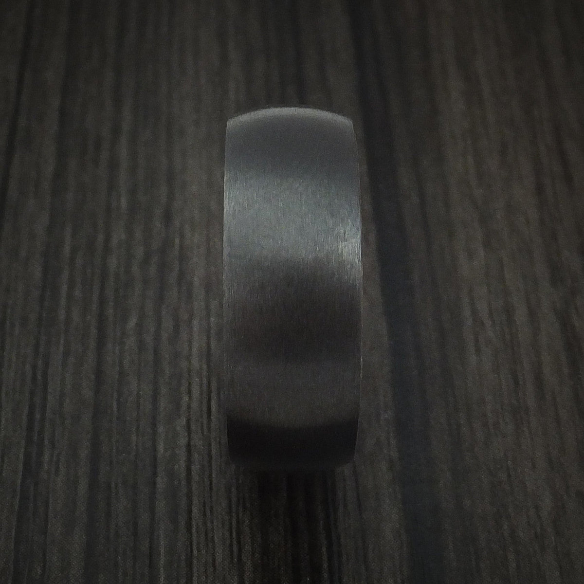 Ironwood XII - Black Zirconium and Hardwood Sleeve Men's Wedding Ring - view 3 - Nura Lab