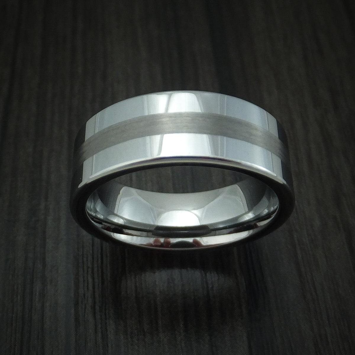 Achilles XVI - Tungsten Band Men's Wedding Ring - view 2 - Nura Lab