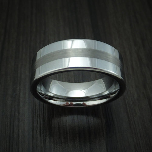 Achilles XVI - Tungsten Band Men's Wedding Ring - view 2 - Nura Lab