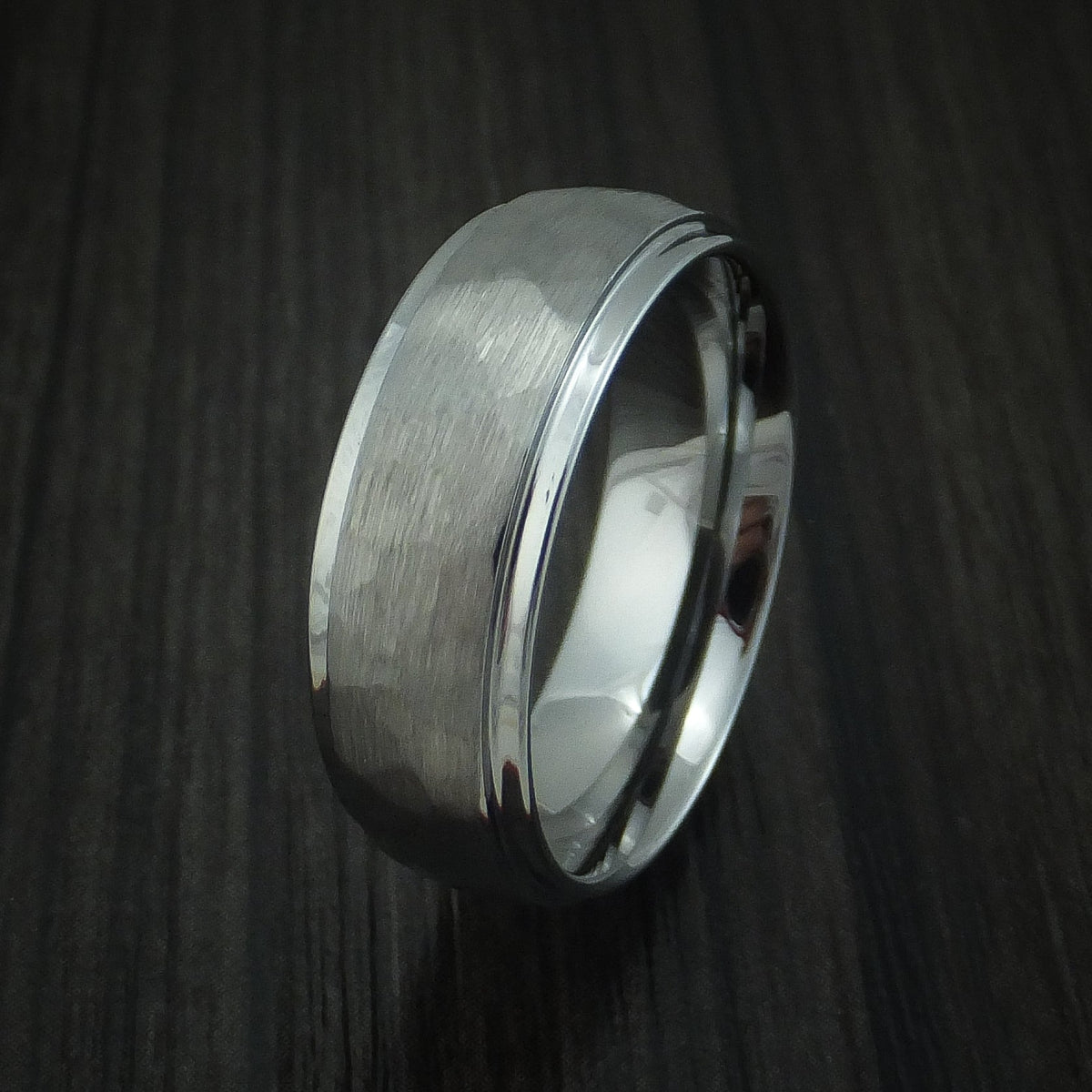Fiord XV - Tungsten Band Men's Wedding Ring - view 4 - Nura Lab