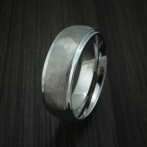 Fiord XV - Tungsten Band Men's Wedding Ring - view 4 - Nura Lab