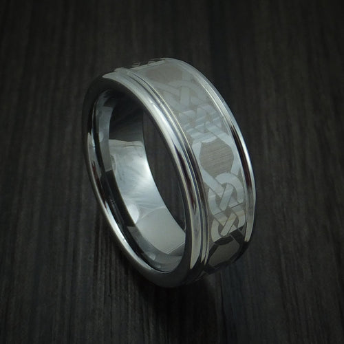 Empire XV - Tungsten Celtic Band Men's Wedding Ring - Nura Lab