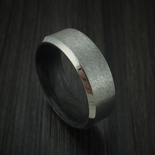 Noble XIV - Cobalt Chrome and Forged Carbon Fiber Men's Wedding Ring - Nura Lab