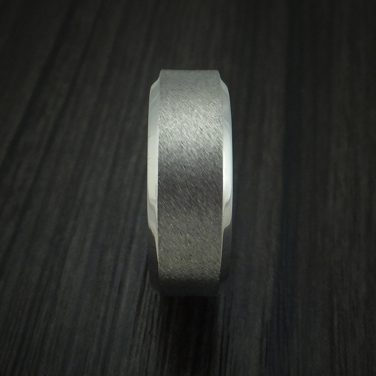 Noble XIV - Cobalt Chrome and Forged Carbon Fiber Men's Wedding Ring - view 3 - Nura Lab