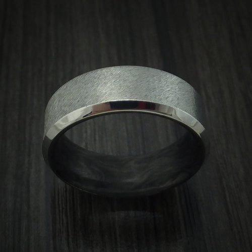 Noble XIV - Cobalt Chrome and Forged Carbon Fiber Men's Wedding Ring - view 2 - Nura Lab