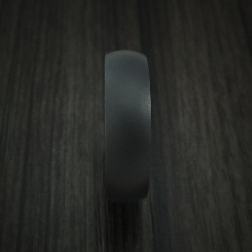 King James XII - Black Zirconium and Hardwood Sleeve Men's Wedding Ring - view 3 - Nura Lab