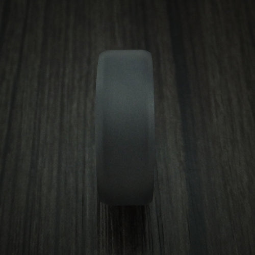Foundry XII - Black Zirconium and Hardwood Sleeve Men's Wedding Ring - view 3 - Nura Lab