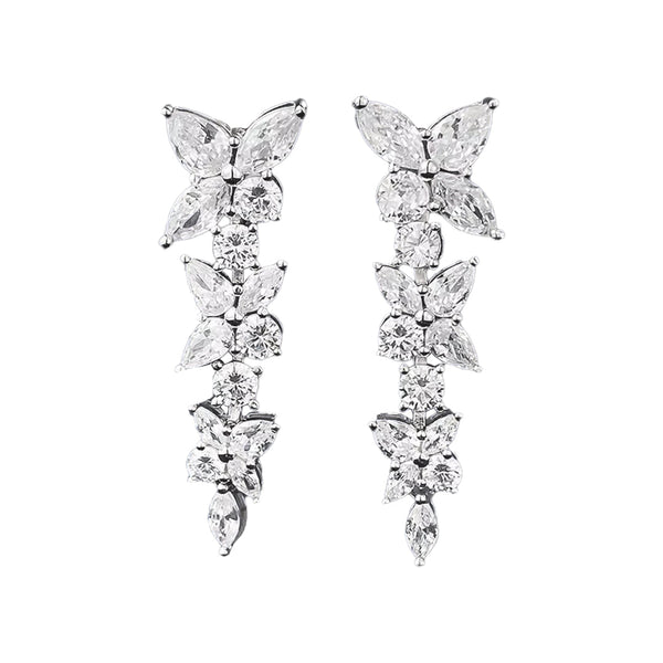 Dewy Dance - Drop Moissanite Earrings