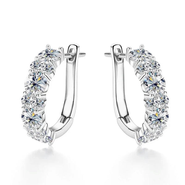 Cascade - Moissanite Hoop Earrings