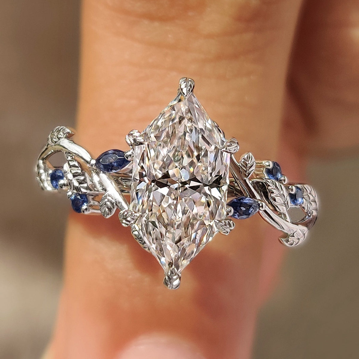 Elodie Hope - Dutch Marquise Diamond Ring in Cluster Setting