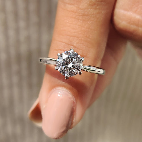 Violette Fern - Brilliant Round Solitaire Engagement Ring